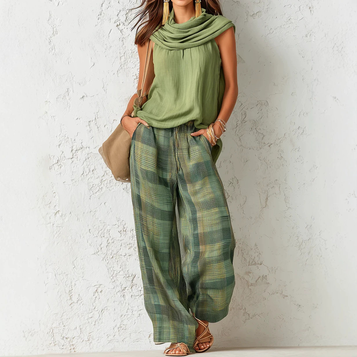 Planted Tank - Conjunto de Dos Piezas para Mujer,