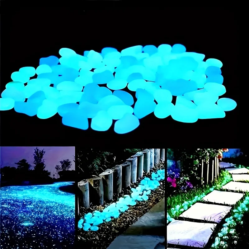 Plant Aquarium Pot - 100/500 piezas de guijarros que brillan