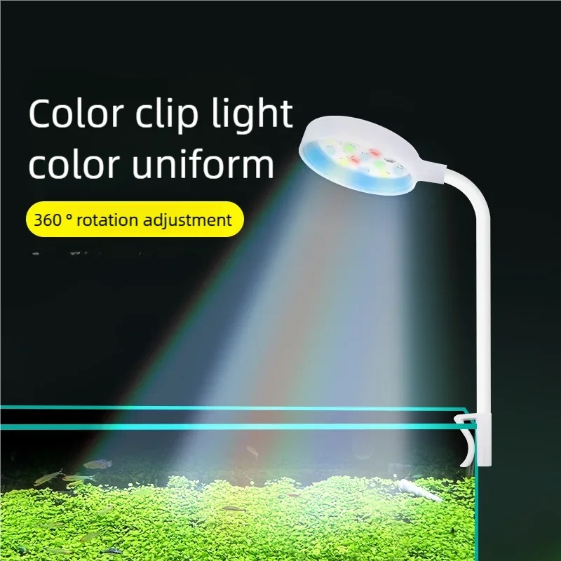 Aquarium Plant Light - Lámpara LED de 3W con Clip