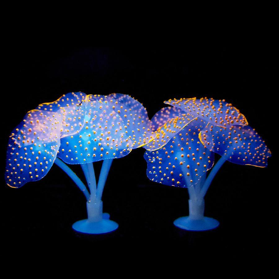 Aquarium Plant Substrate - Adorno de coral de silicona para