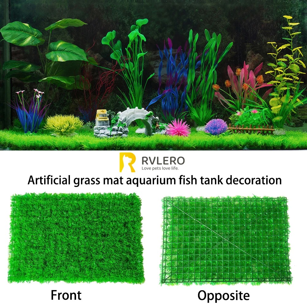 Live Plant Aquarium - Césped Artificial para acuario, decoración de