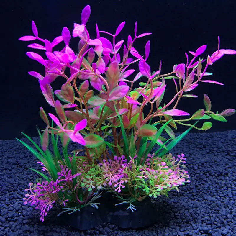 Live Plant Aquarium - Plantas de decoración artificiales para acuario,