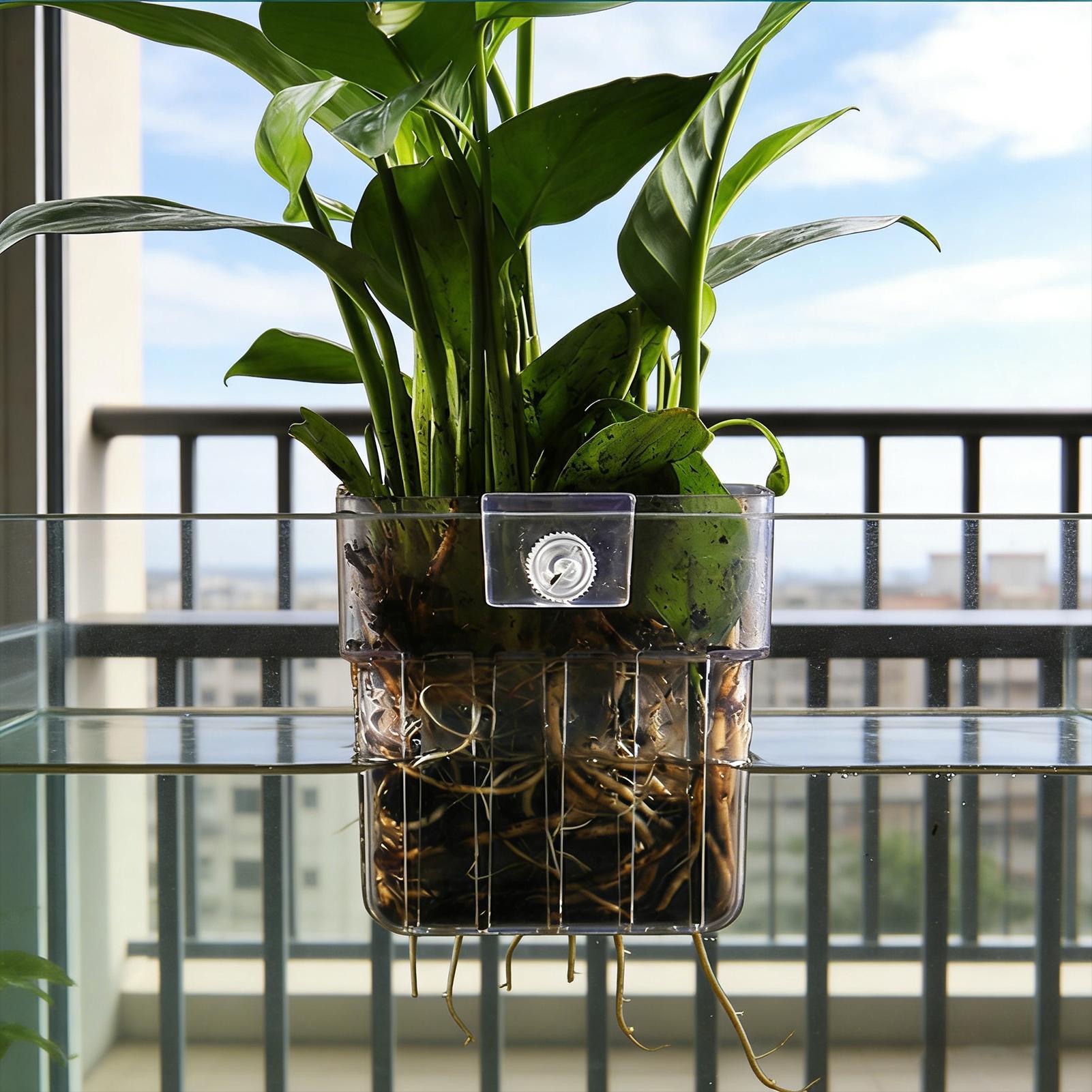 Maceta Transparente Colgante p - Aquarium Plants Live reseña y precio