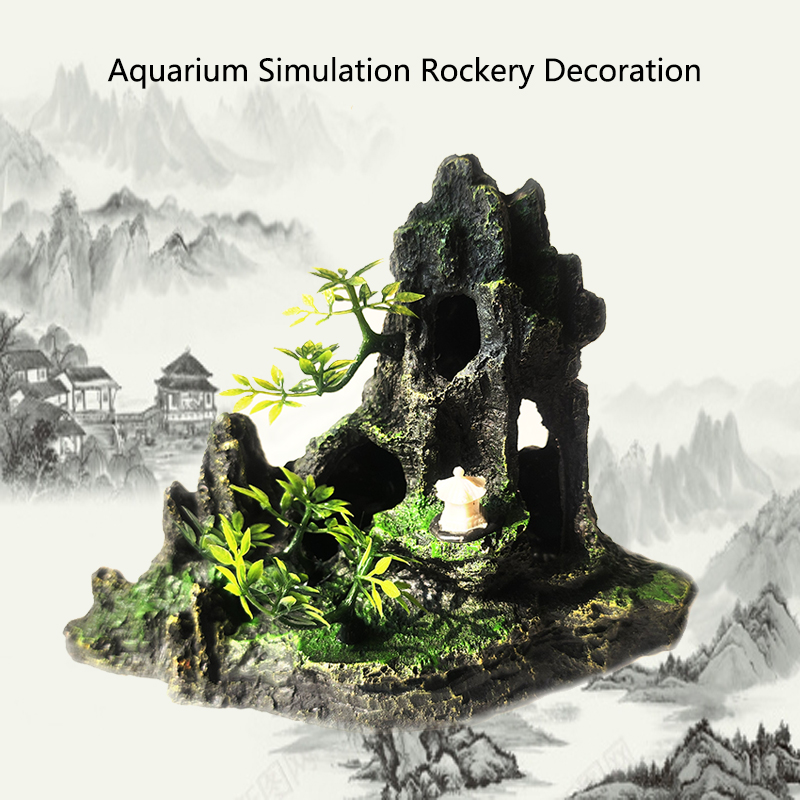Decoración de montaña de roca  - Aquarium Driftwood reseña y precio