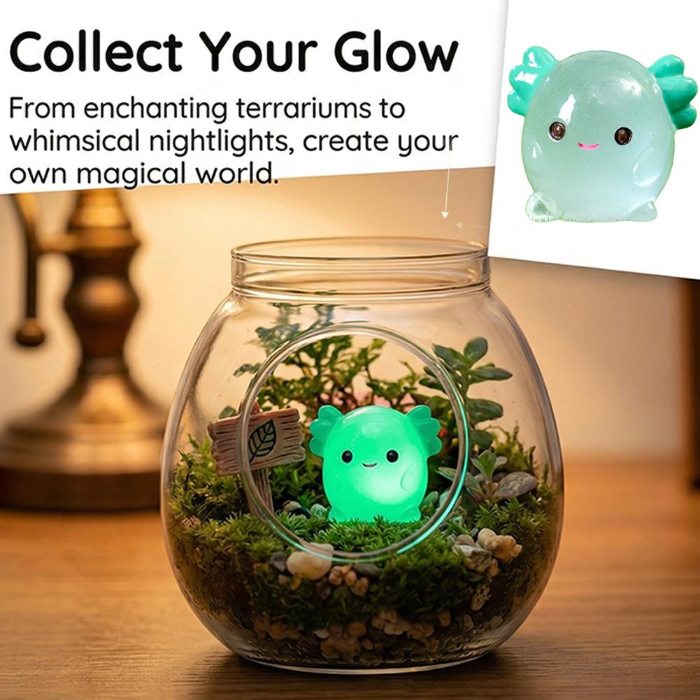 Miniaturas luminosas de axolot - Aquarium Moss reseña y precio