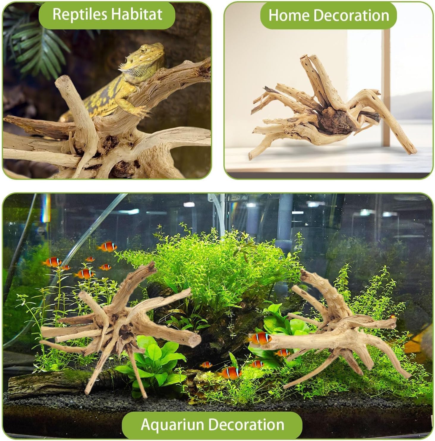 1 Pieza de Madera Natural de 2 - Aquarium Driftwood reseña y precio