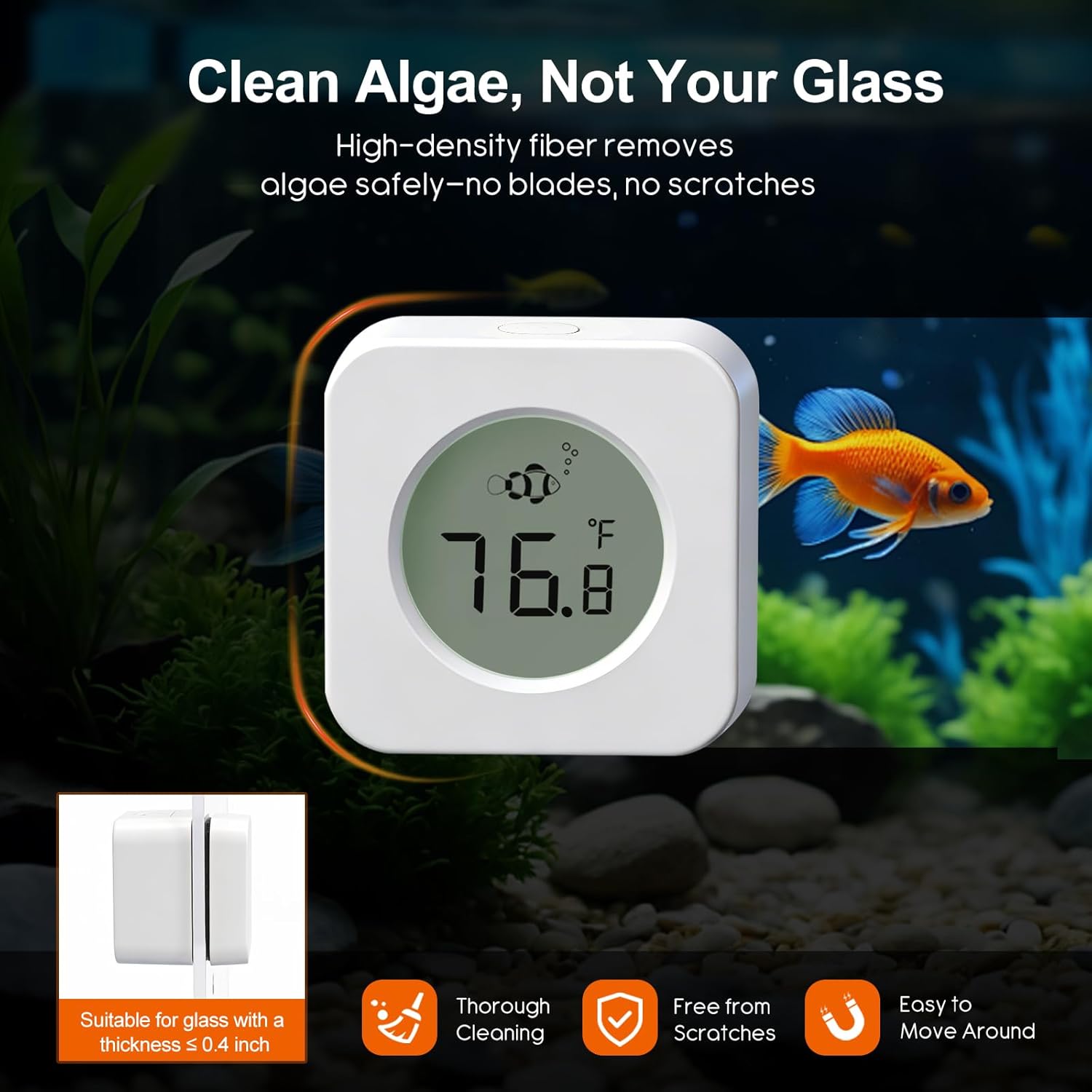 Limpiador magnético para acuar - Planted Aquarium Cleaning reseña y precio