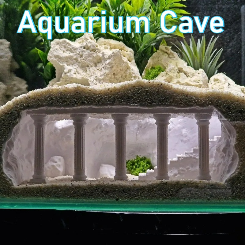 Cueva para Peceras Impresa en  - Aquarium Plants Live reseña y precio