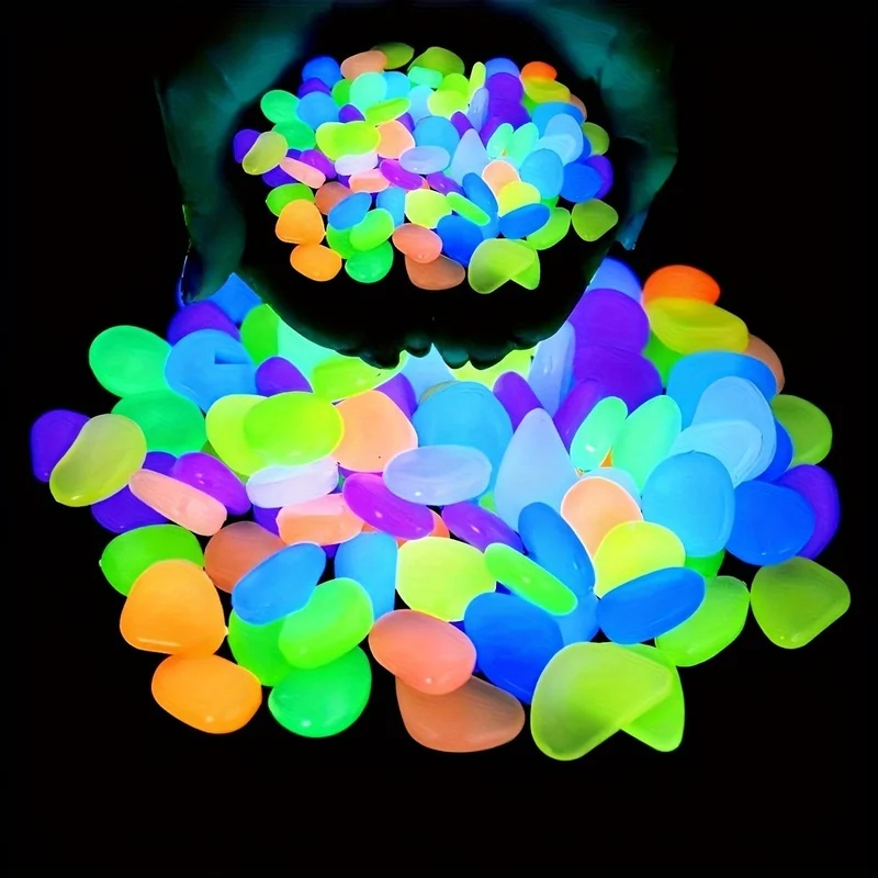 50-200 piezas de piedras lumin - Plant Aquarium Pot reseña y precio