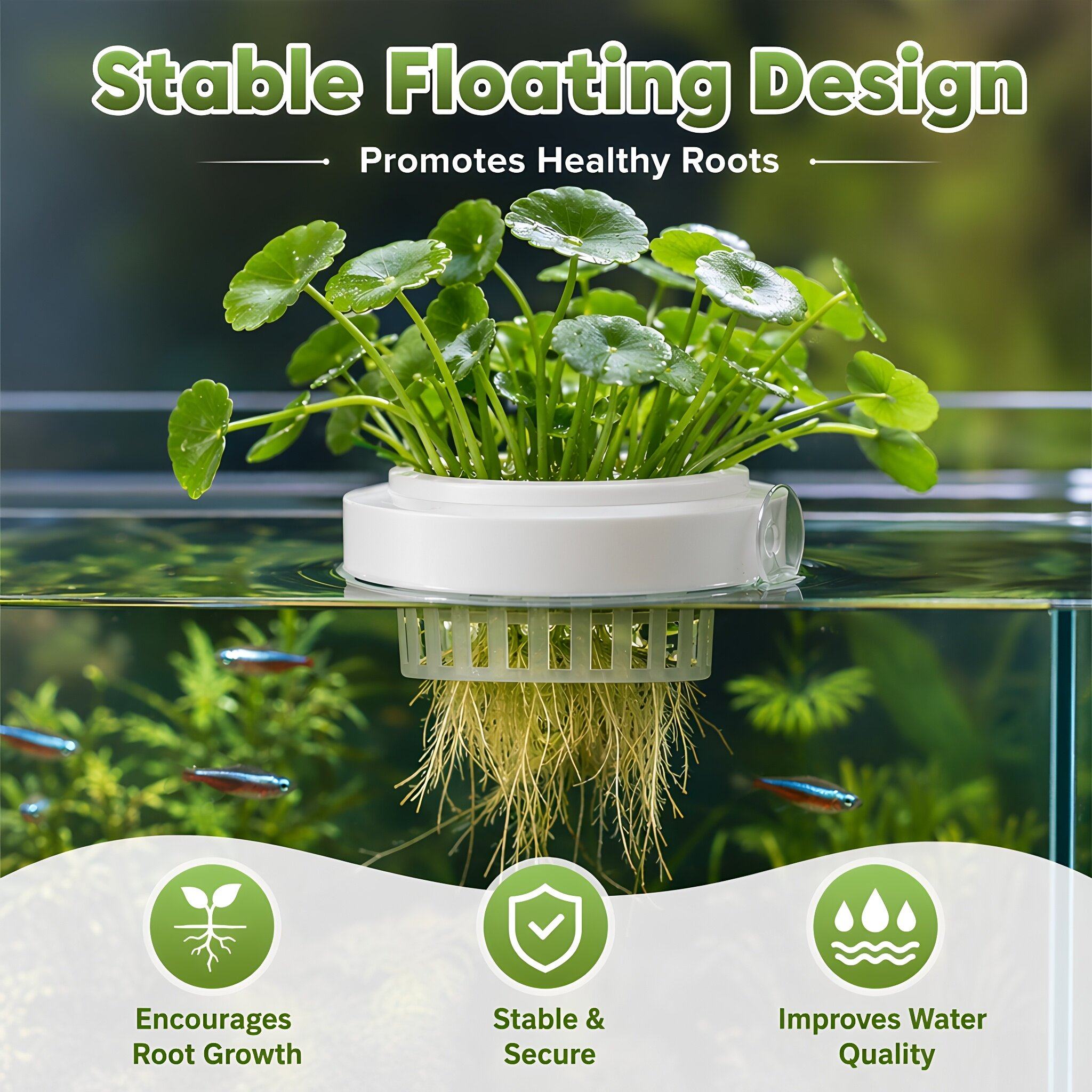 4 unidades de cestas flotantes - Planted Tank reseña y precio