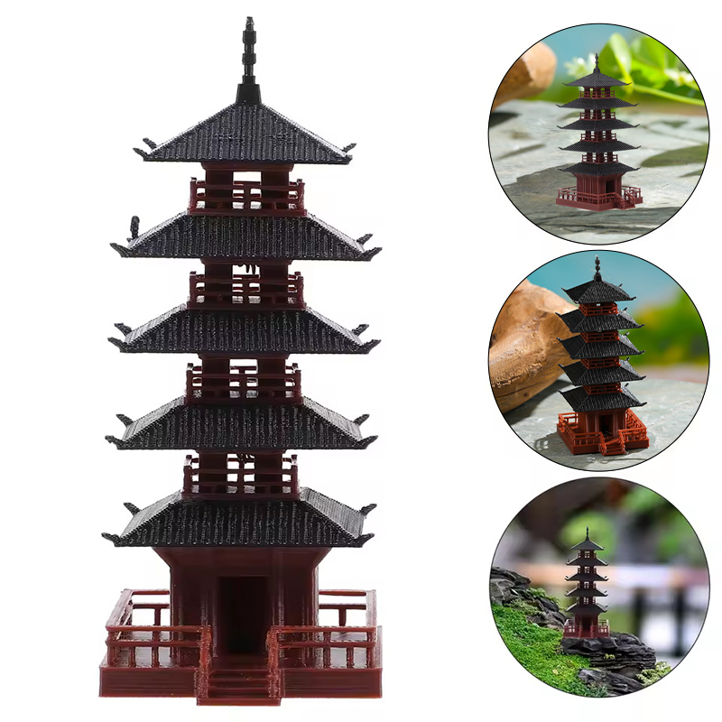 Mini estatua de pagoda, modelo - Aquarium Moss reseña y precio