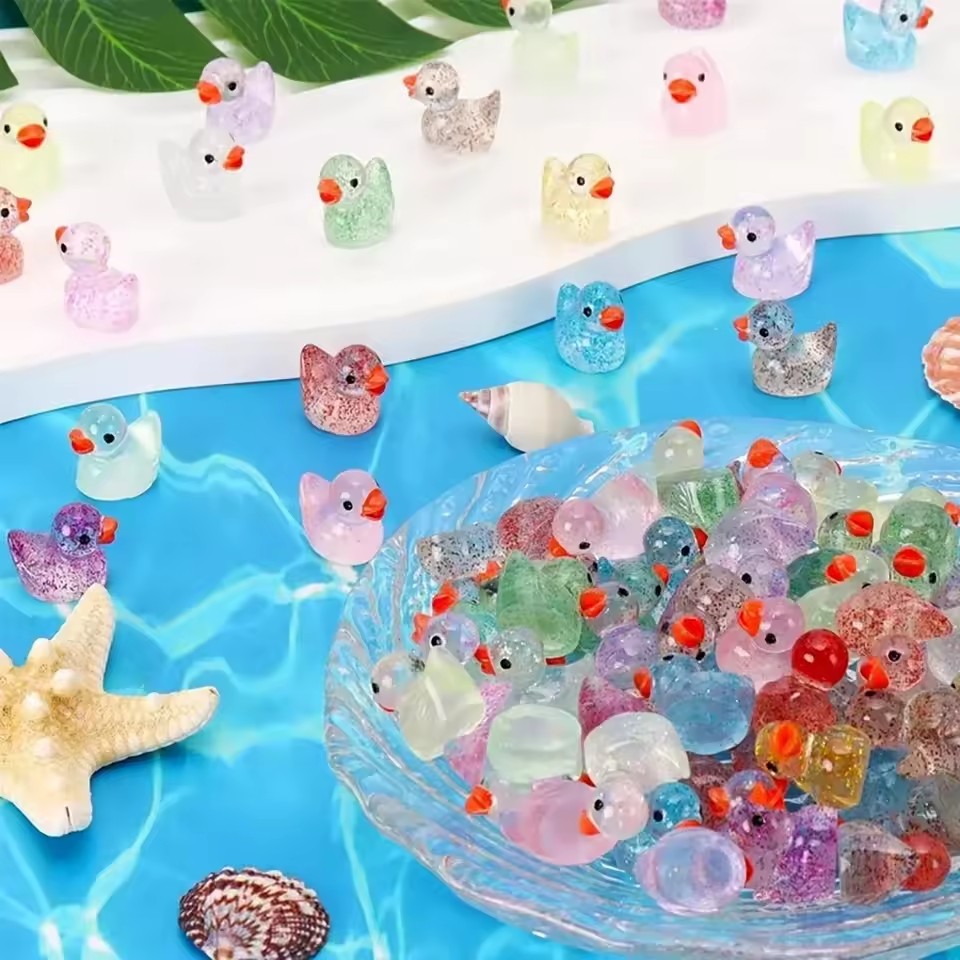~ Patito de resina en miniatur - Plant Aquarium Pot reseña y precio